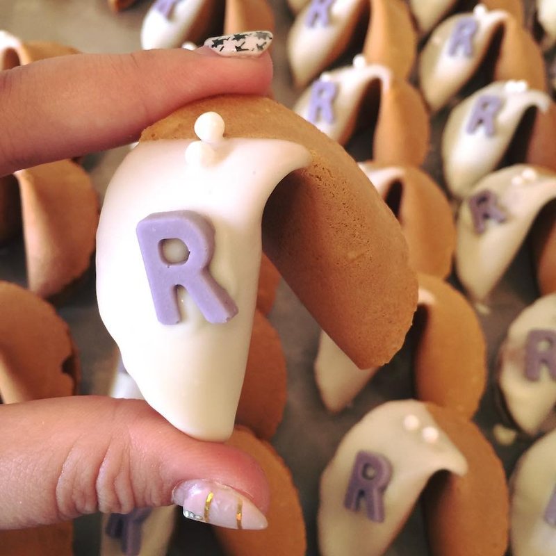 字母甜心300個 - 手工餅乾 - 新鮮食材 紫色