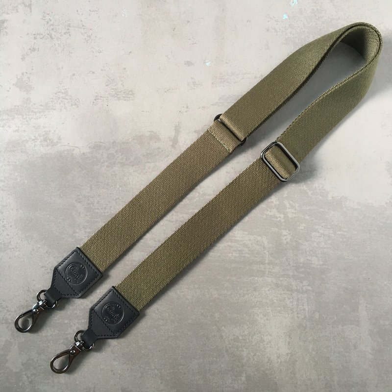 Genuine Leather Bag Strap Handbag Strap, Adjustable Bag Strap - 其他 - 棉．麻 綠色