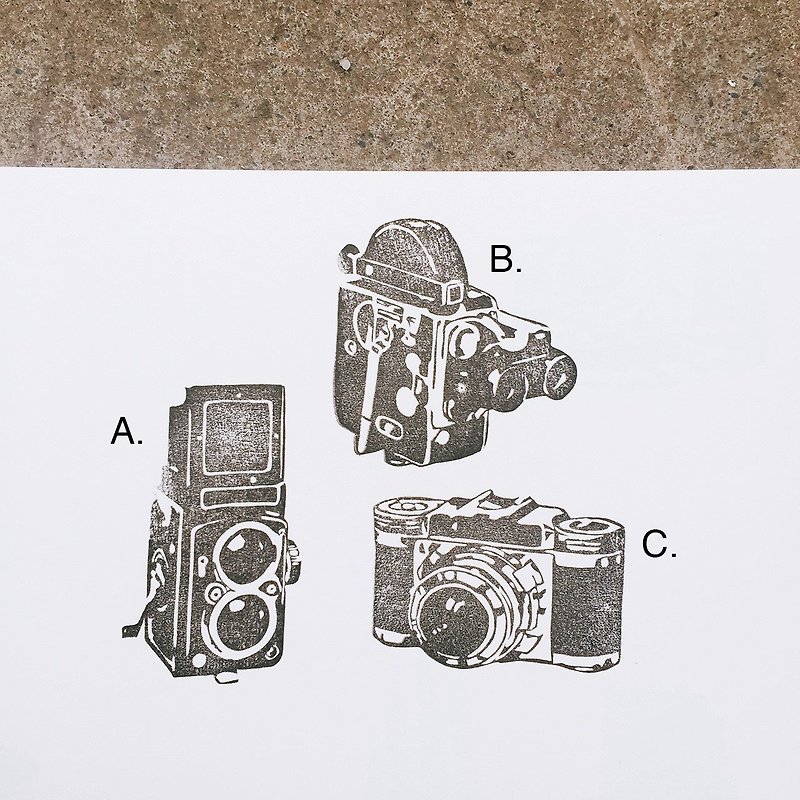 蓋哪手工印章-復古相機 - 印章/印台 - 其他材質 