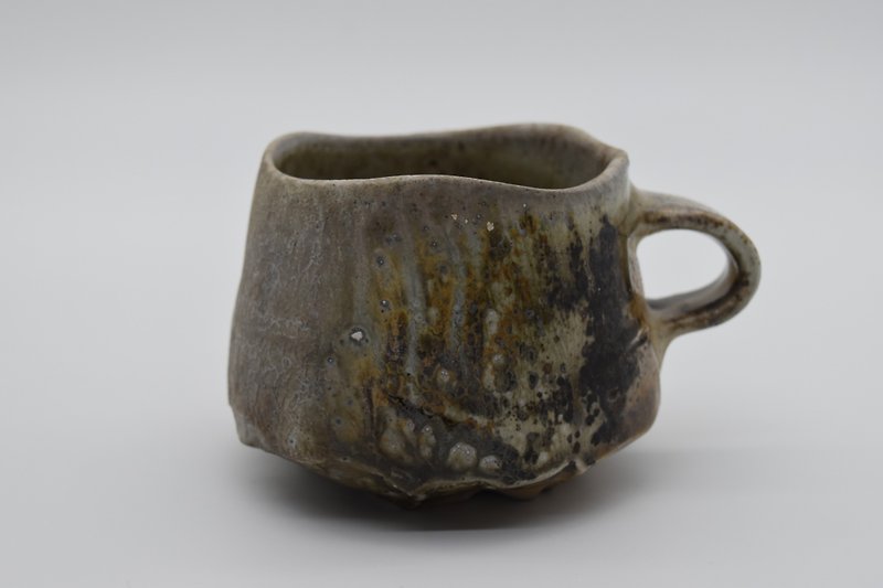 coffee mug - แก้วมัค/แก้วกาแฟ - ดินเผา สีกากี