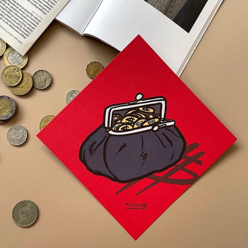 滿滿荷包春聯揮春 - 紅包袋/春聯 - 紙 紅色