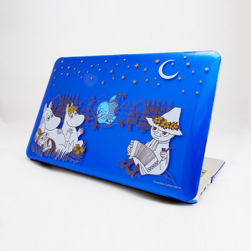 Moomin 噜噜 Mi Genuine License <Midsummer Night / Dark Blue> MacbookPro / Air13 inch - เคสแท็บเล็ต - พลาสติก สีน้ำเงิน
