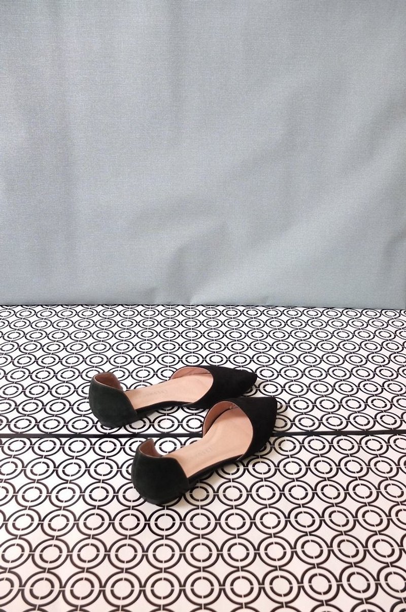 D'ORSAY FLATS (展示品出清 ,黑綠/黑色底) - 女款休閒鞋 - 真皮 