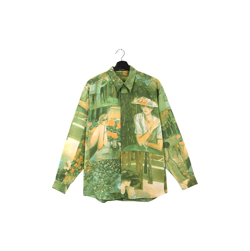 Back to Green:: 畫廊 //男女皆可穿//vintagei Shirts - 恤衫 - 絲．絹 