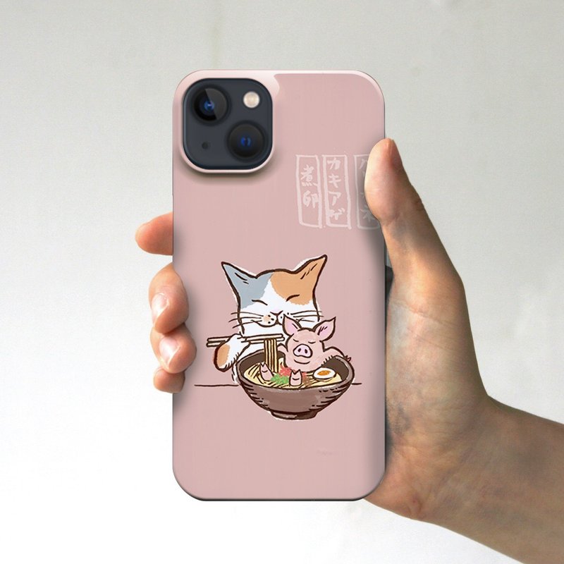 スマイルとんこつラーメン　スマホケース　ピンク - スマホケース・カバー - プラスチック ピンク