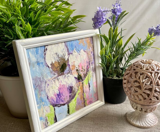 肉質油絵　立て　特寸法　花と花瓶　額装仕上げ品 肉質油絵立て特寸法花と花瓶額装仕上げ品