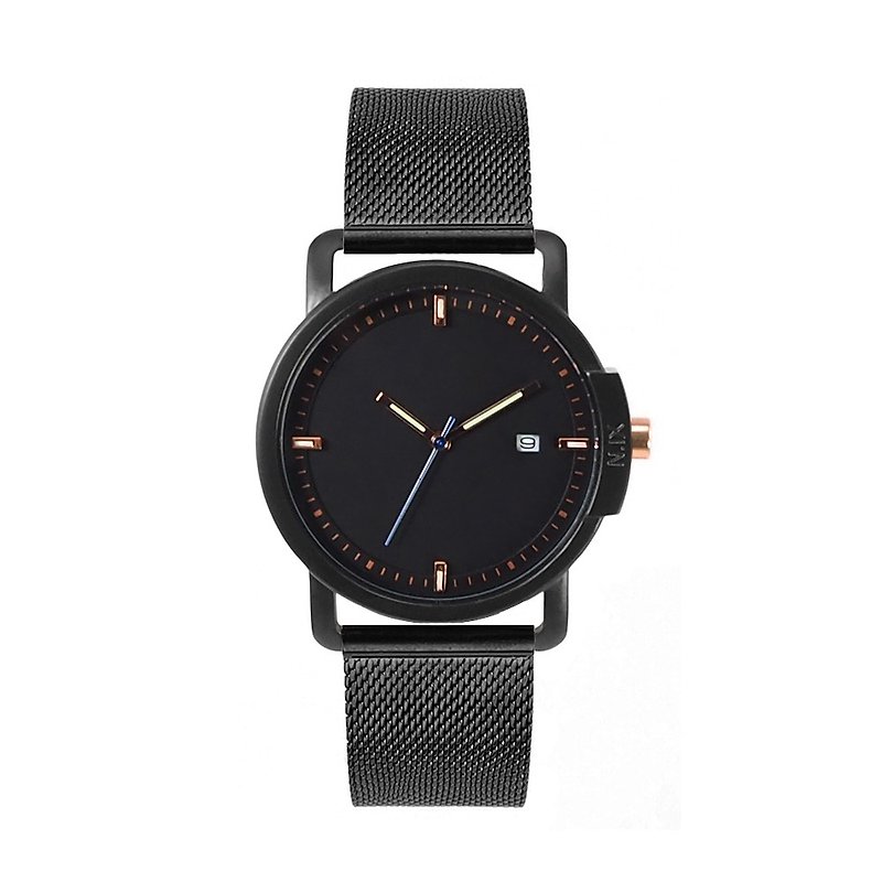 Minimal Watches : Ocean Project - Ocean04 - Mesh - นาฬิกาผู้หญิง - โลหะ สีดำ