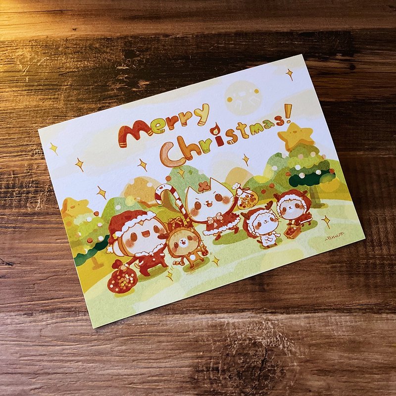 【Little Bear Doll】Small greeting card, New Year's card, Birthday card, Christmas card - Cards & Postcards - Paper Multicolor