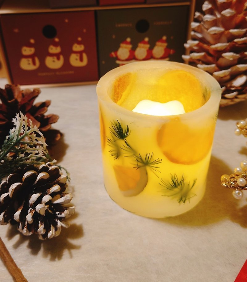蠟 香氛蠟燭/燭台 - 【聖誕禮物】溫暖冬季風格燭台