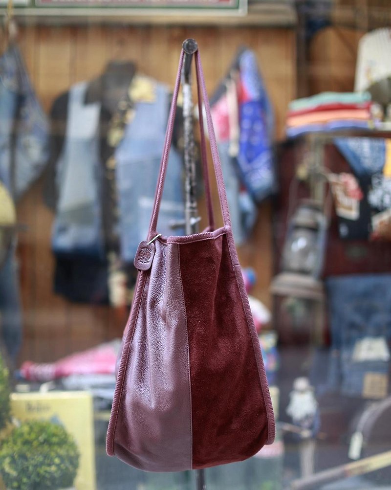 deer leather tote bag - กระเป๋าแมสเซนเจอร์ - หนังแท้ 