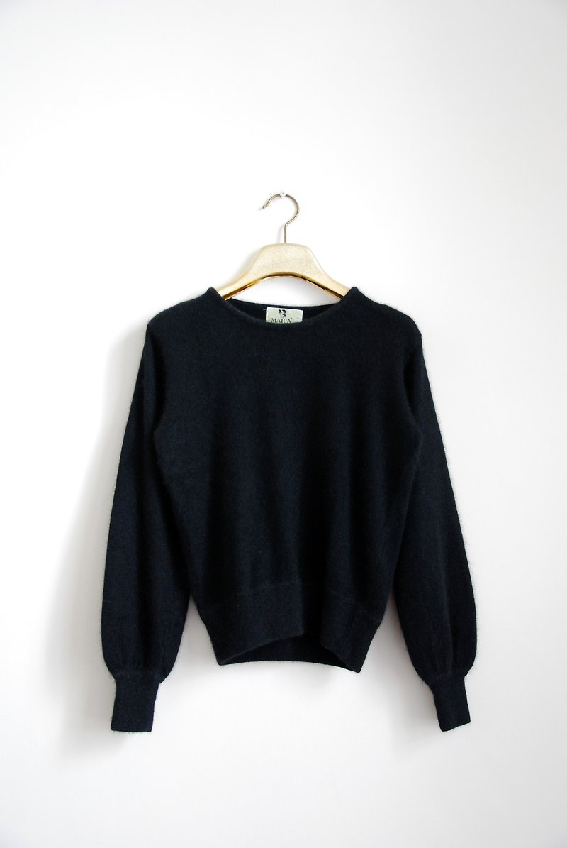 Plain black sweater vintage - สเวตเตอร์ผู้หญิง - วัสดุอื่นๆ 