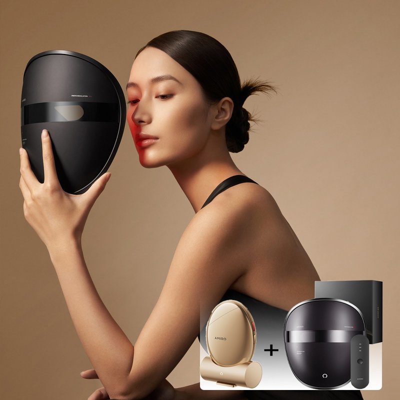 【AMIRO】嫩膚時光面罩 +【AMIRO】S1 時光機黃金點陣美容儀 - 臉部按摩/清潔工具 - 其他材質 多色