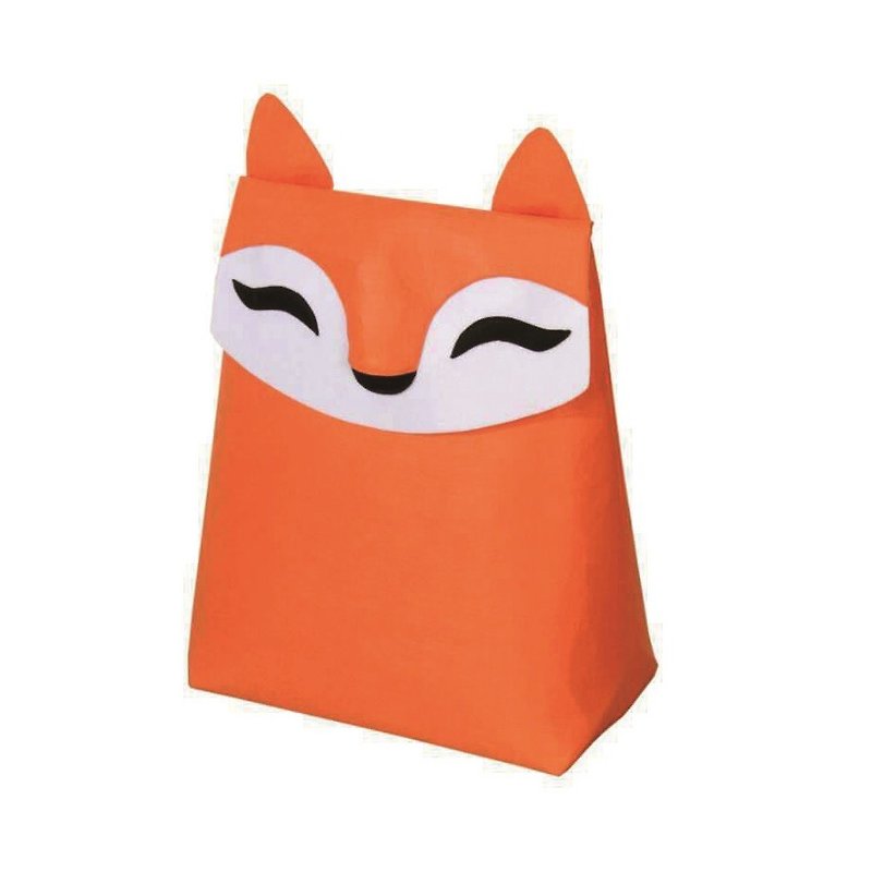 KOMPIS Nordic style animal shape storage bag-fox toy clothing diaper sundries storage - กล่องเก็บของ - เส้นใยสังเคราะห์ สีส้ม