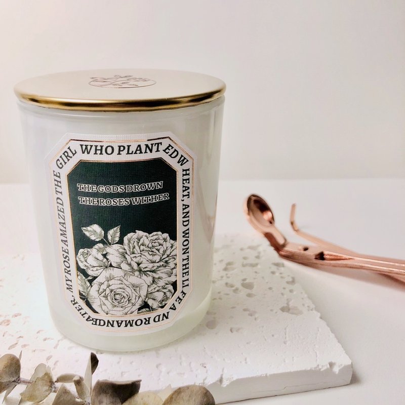 【Rose Tree】手作大豆蠟香氛杯蠟。12種香味。融蠟燈適用 - 香氛蠟燭/燭台 - 蠟 金色