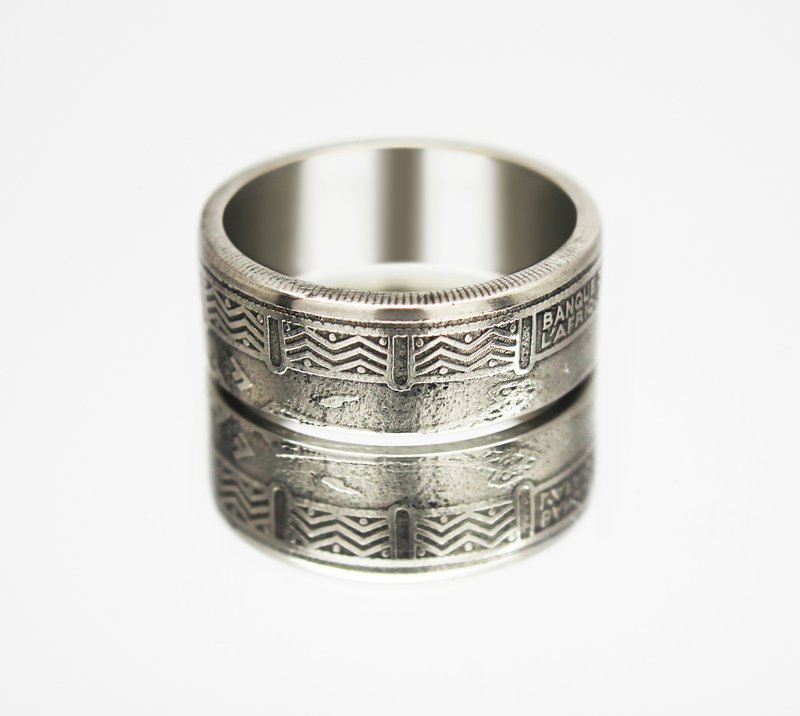Central Africa Coin Ring 100 francs 1998 coin rings for men coin rings for women - 戒指 - 其他金屬 
