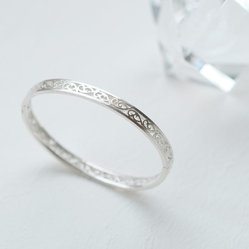 Arabesque Bangle Silver 925 - Bracelets - Other Metals Silver