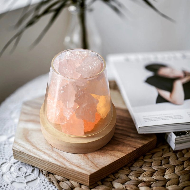 【Montagne】Pink Quartz | Peach Blossom X Beauty | Crystal Diffuser - ของวางตกแต่ง - คริสตัล สึชมพู