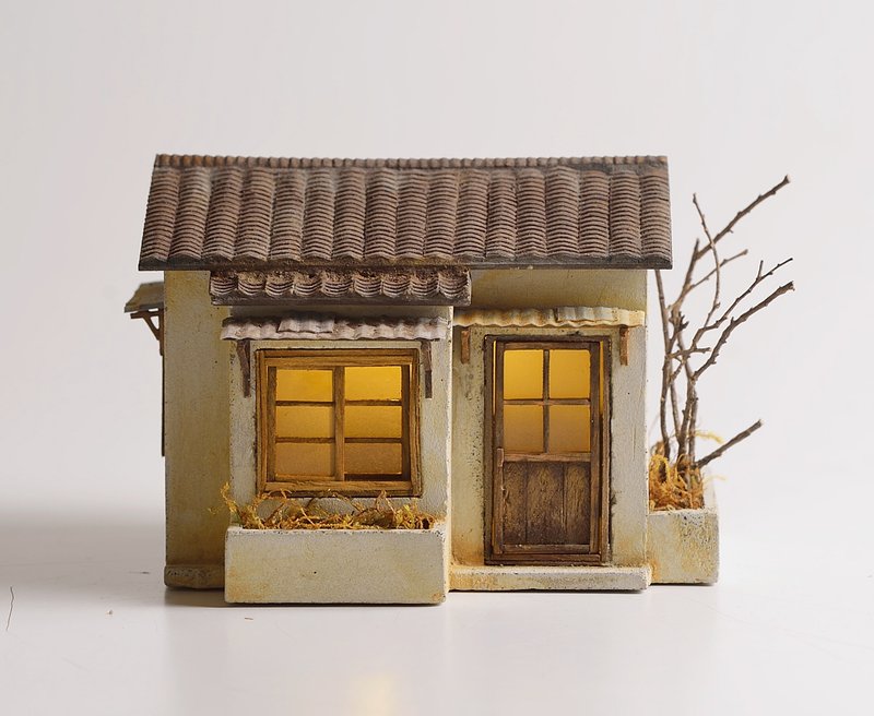 水泥老屋創作--老平房(訂製) - 擺飾/家飾品 - 水泥 咖啡色