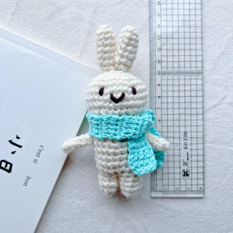 Handmade crochet scarf bunny - ของเล่นเด็ก - ผ้าฝ้าย/ผ้าลินิน 