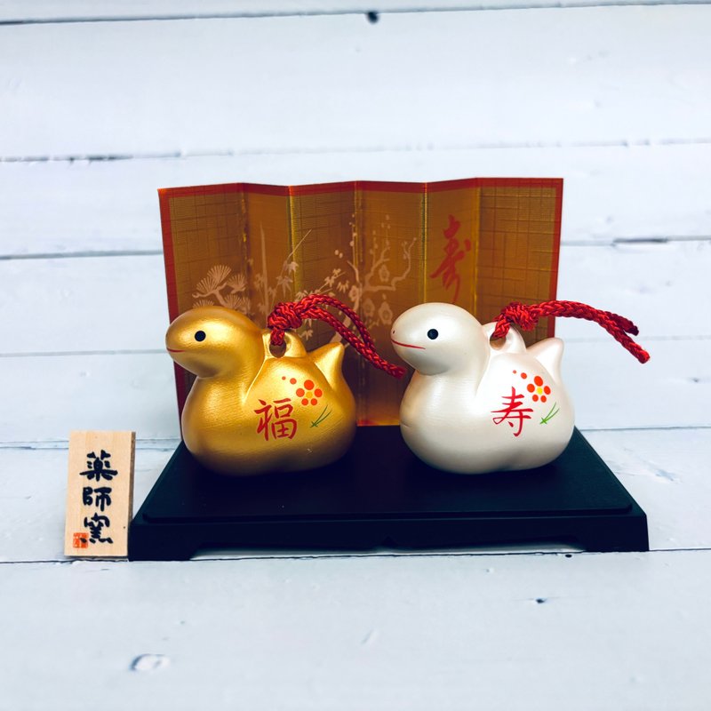 Cai Yao attracts good fortune and longevity, snake-luck and longevity-gold and silver soil bell-zodiac mascot (year of the snake), rebirth, good luck, and wealth - Stuffed Dolls & Figurines - Pottery 