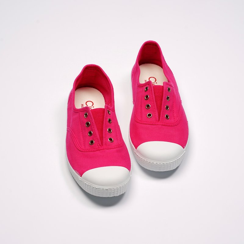 西班牙國民帆布鞋 CIENTA  70997 88 桃紅色 經典布料 大人 - 女款休閒鞋 - 棉．麻 紅色