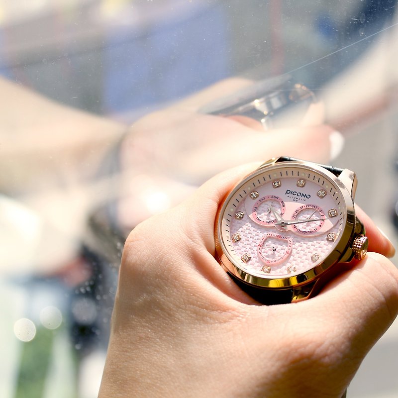 【PICONO】Bulky Silver with Blue dial watch / BK-4005 - นาฬิกาผู้หญิง - โลหะ 