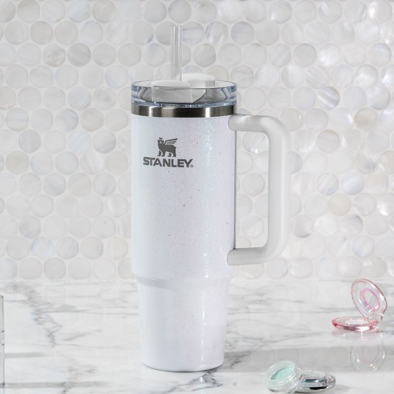 STANLEY 冒險系列 吸管隨手杯2.0 0.88L / 貝殼白 - 保溫瓶/保溫杯 - 不鏽鋼 
