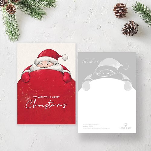 [オプション_クリスマスポストカード2枚]サンタ雪だるま - ショップ ...