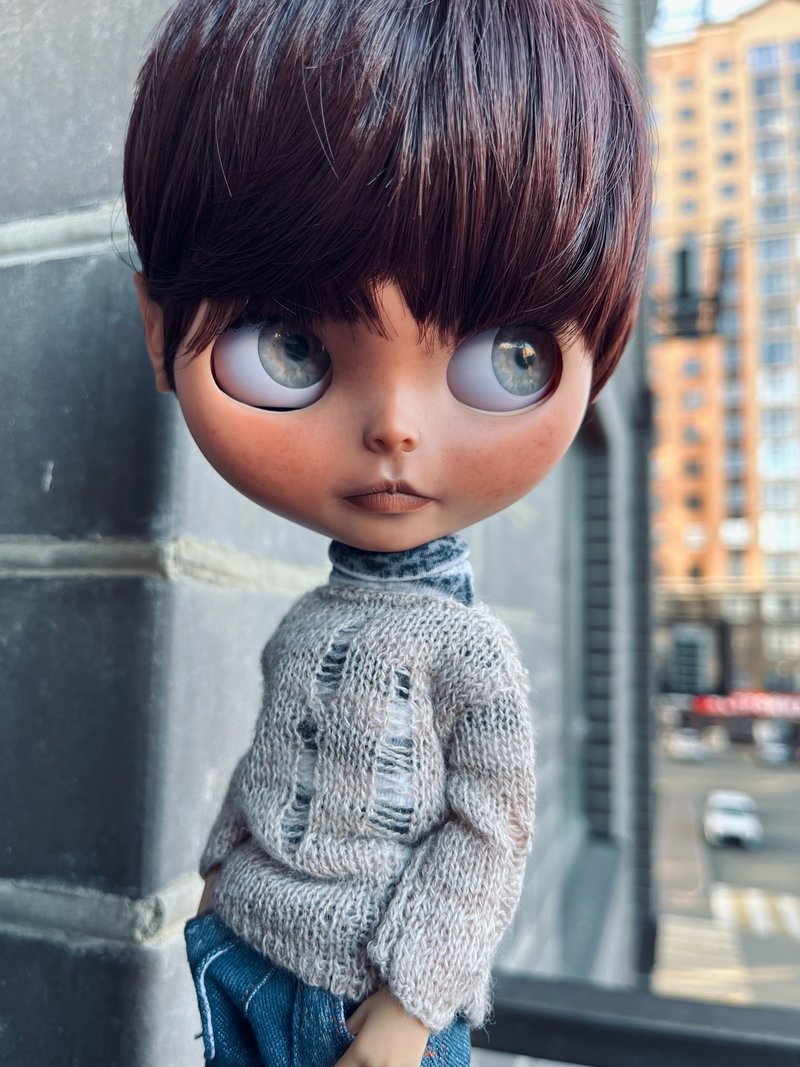 Custom blythe boy doll - ตุ๊กตา - พลาสติก หลากหลายสี