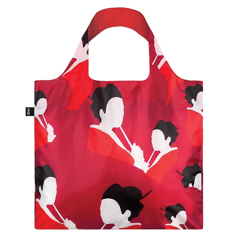 LOQI-Geisha TRGE - กระเป๋าแมสเซนเจอร์ - พลาสติก สีแดง