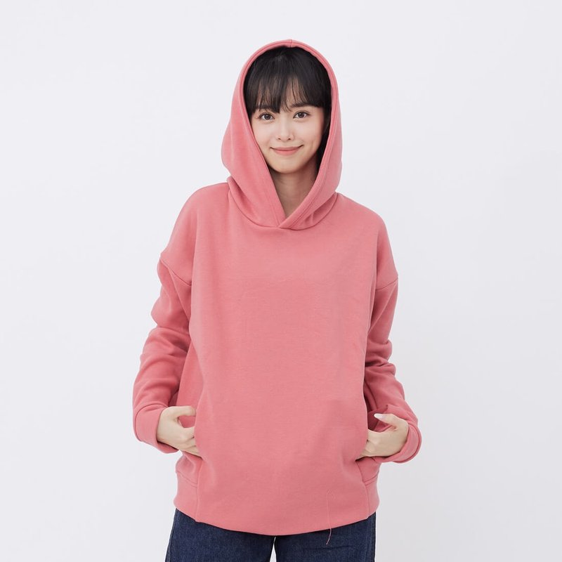 Carrie 無地 ポケット  プルオーバー グレー - トップス - コットン・麻 ピンク