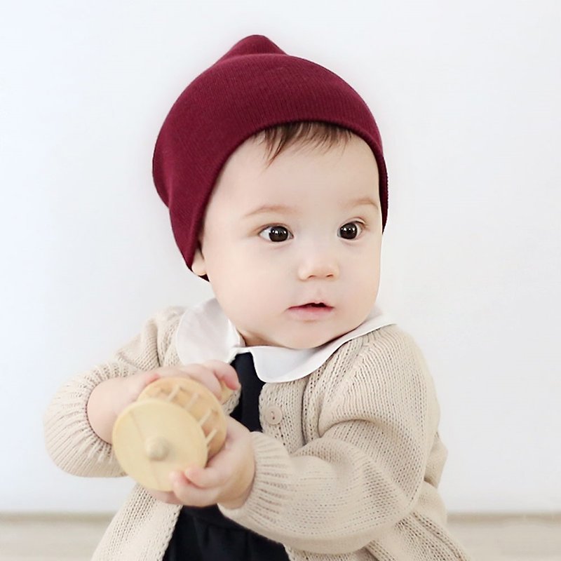 Happy Prince Beanie 百搭款純棉嬰兒帽 韓國製 寶寶帽 - 嬰兒帽/髮帶 - 棉．麻 多色