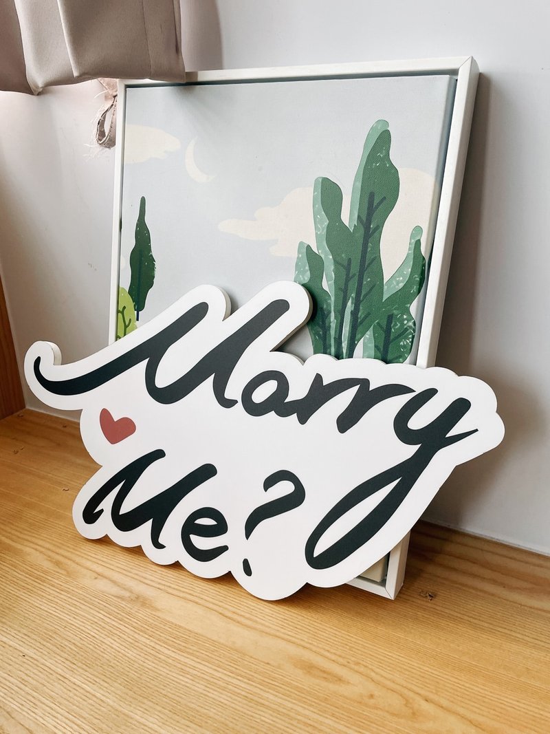 [Custom photo props] Proposal photo props holding board can be customized - Marriage Contracts - Other Materials 