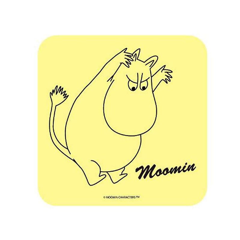 Authorized by Moomin-Gui Algae Earth Absorbent Coaster 5 Types of Illustration Designs of Lulu Rice - Coasters - Other Materials White