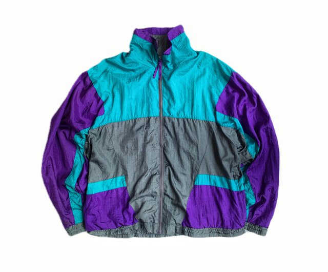 Green and purple clearance windbreaker