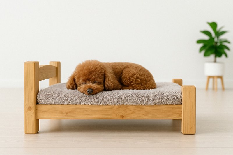 天然木のぬくもりを、愛犬・愛猫に　 家具のように暮らしに馴染む、上質なペットベッド - 寵物床 - 木頭 咖啡色