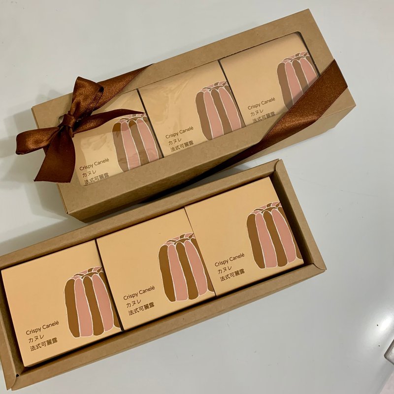 法式可麗露3入組禮盒 - 蛋糕/甜點 - 其他材質 