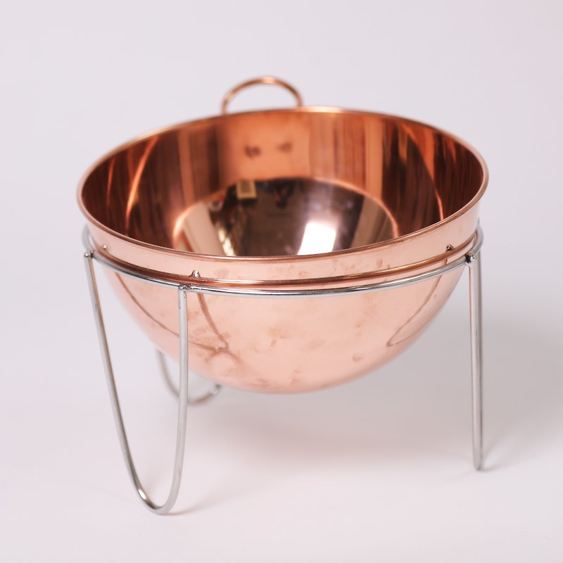 copper salad bowl - ถ้วยชาม - โลหะ สีทอง