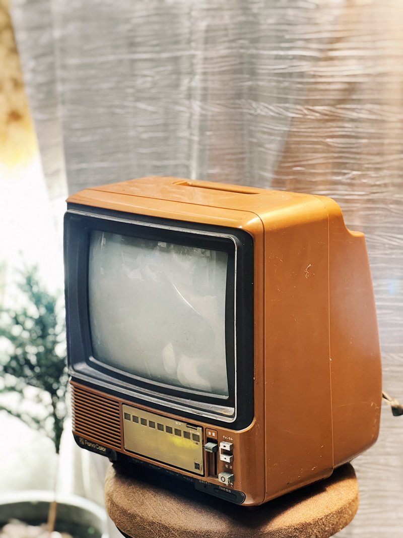 1977s Showa era color TV pana color ornament collection released - Items for Display - Other Materials Brown