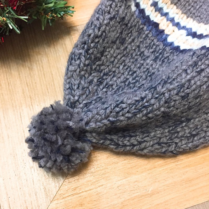 Handmade wool hat_gray whisper - หมวก - ขนแกะ สีเทา