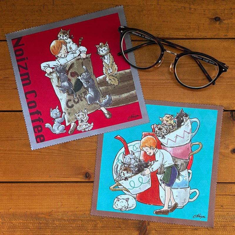 cloth_Cafe Microfiber Cloth_RED_BLUE - กล่องแว่น - ไฟเบอร์อื่นๆ หลากหลายสี