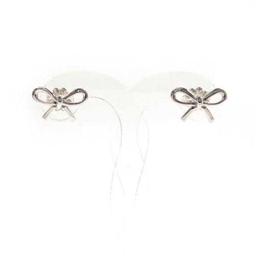 日本直送中古美品】ティファニーTIFFANY&Co. ピアスボウリボン