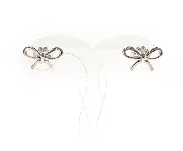 【美品】TIFFANY & CO. ティファニー リボン シルバー ピアス TIFFANY&Co. ピアス レディース ティファニー プレゼント