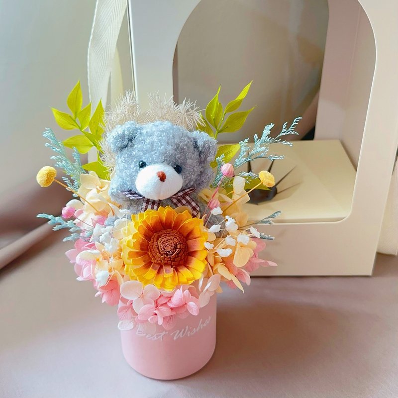 蒔漫花間—向日暖語 索拉花 永生花 畢業禮物 生日禮物 - 乾燥花/永生花 - 植物．花 黃色