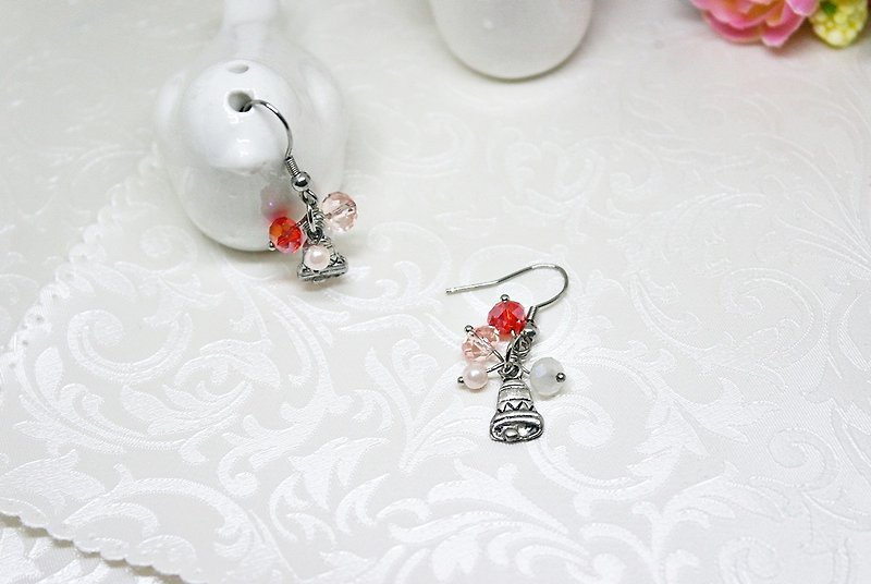 Alloy*Christmas Bell Series No.2*_Hook Earrings➪Limited X1 # Christmas# #Exchange Gift# - Earrings & Clip-ons - Other Metals Red
