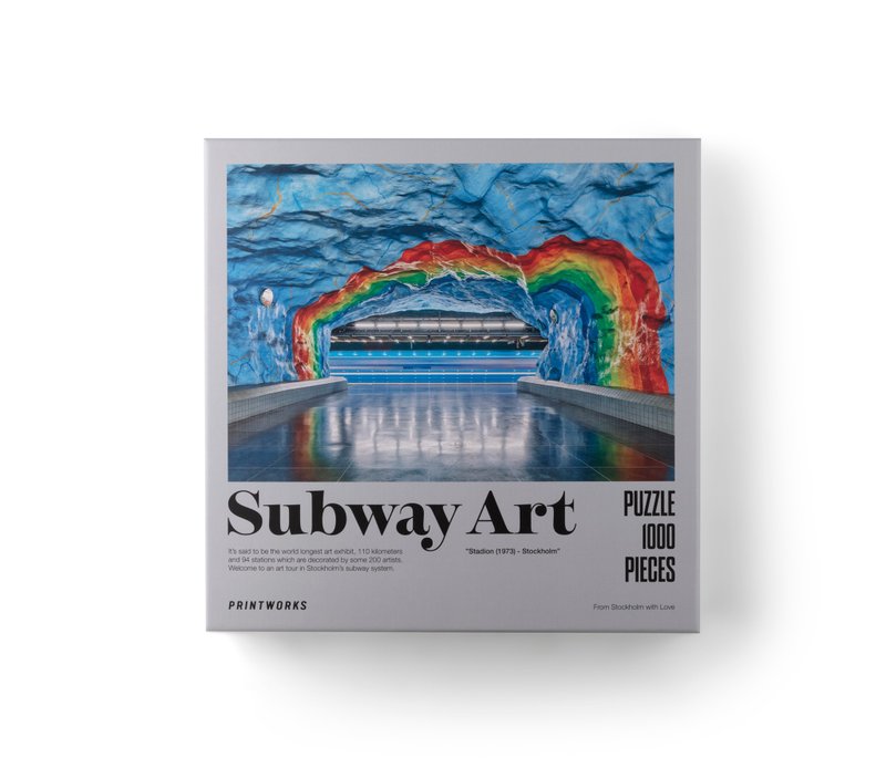 PRINTWORKS Puzzle - Subway Art Rainbow 1000-pieces (70x50 cm) - เกมปริศนา - วัสดุอื่นๆ 