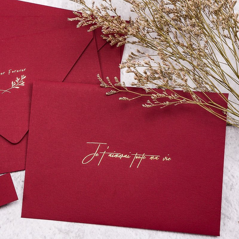 West 10K [Nordic red] envelope | wedding invitation envelope | plain blank envelope 20 into - ซองจดหมาย - กระดาษ 
