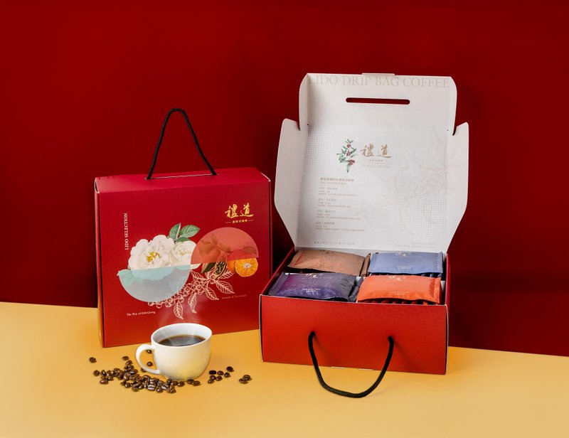 禮道 濾掛咖啡禮盒40入盒 - 咖啡/咖啡豆 - 新鮮食材 多色