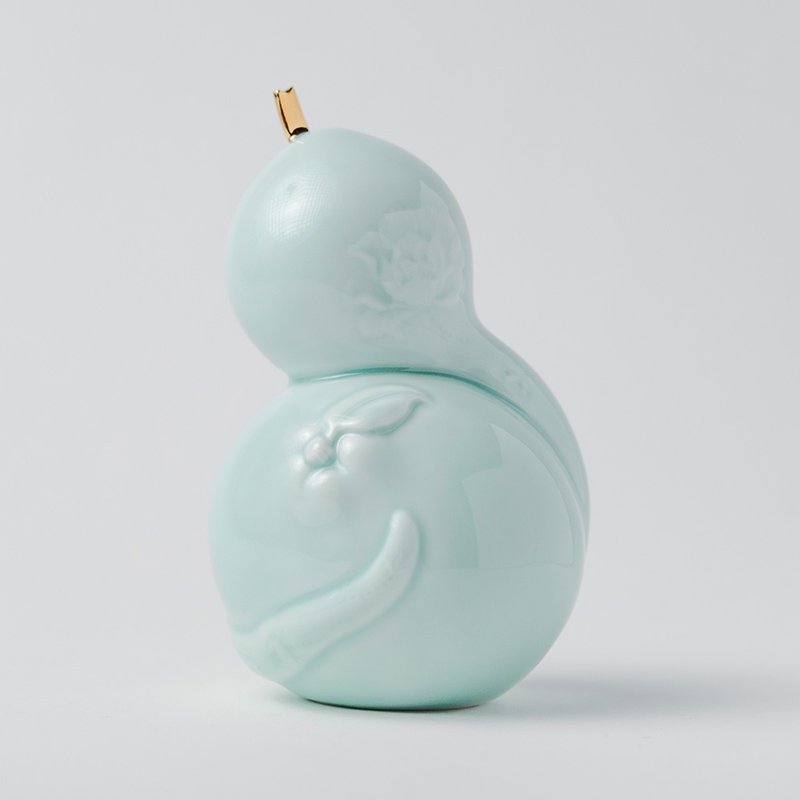 什事吉祥 - 青瓷 | 存錢收納罐 | 蛇年禮品 - 擺飾/家飾品 - 瓷 藍色