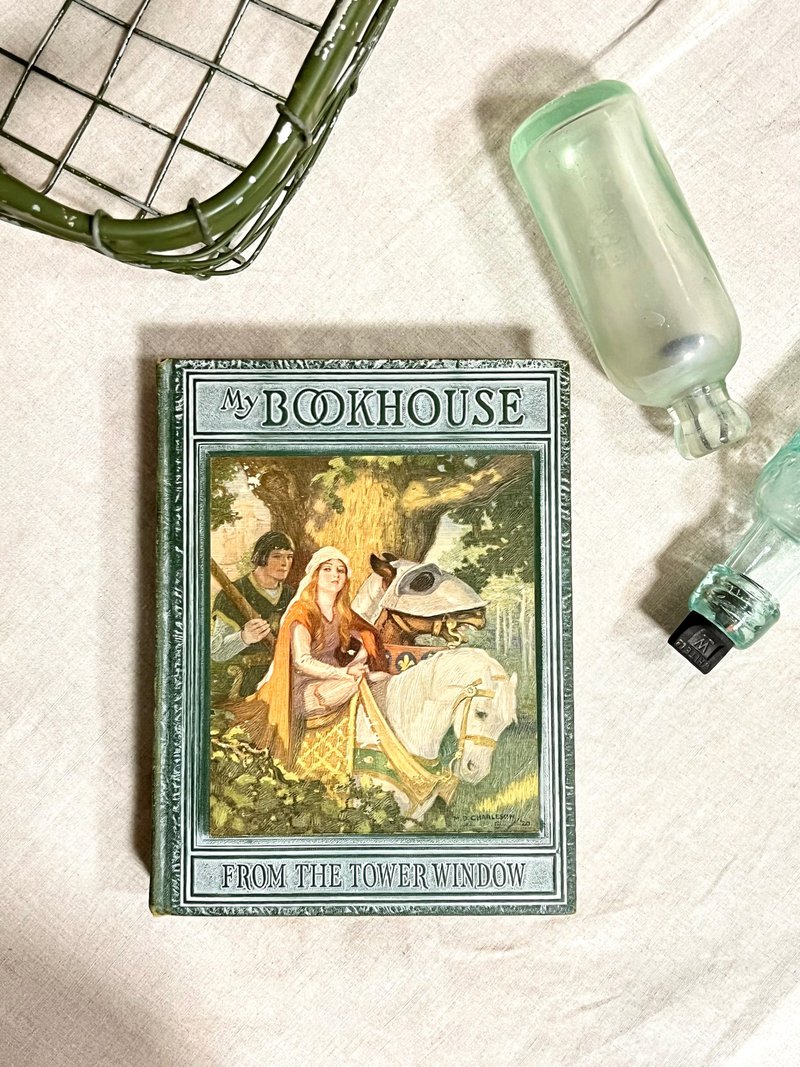 百年古董1921出版美國童書My Bookhouse - From the Tower Windo - 刊物/書籍 - 紙 